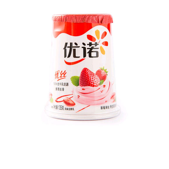 优诺优丝草莓味135g*3 光明服务菜管家商品 