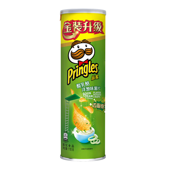 品客（Pringles）薯片酸乳酪洋葱味110g（新老包装随机发货） 光明服务菜管家商品 