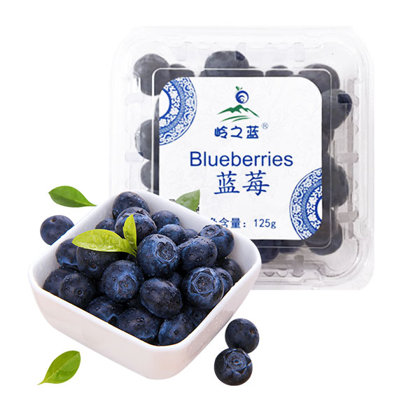 云岭岭之蓝蓝莓中果125g*4盒 光明服务菜管家商品 