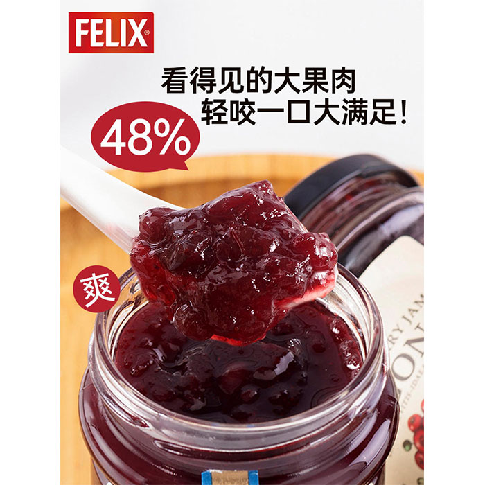 菲力斯越桔味果酱 283g 菜管家商品