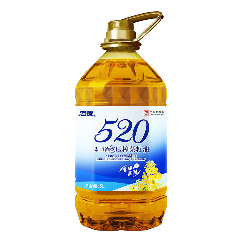 海獅520崇明濃香壓榨菜籽油 5L