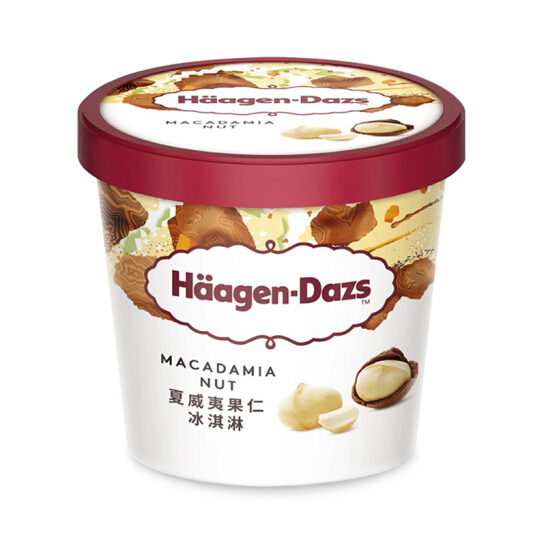 哈根達斯（Haagen-Dazs）經典夏威夷果仁口味冰淇淋 100ml/杯